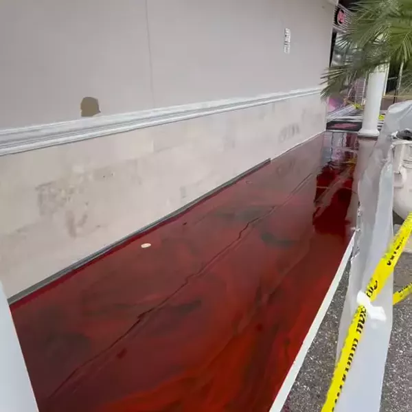 A unique outdoor metallic job recently done in Tampa FL