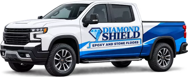 DiamondShield flooring service truck in Tampa, FL