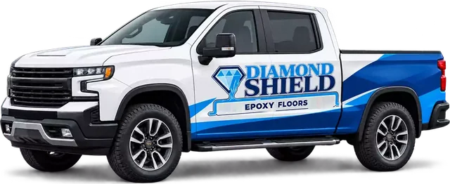 DiamondShield flooring service truck in Tampa, FL