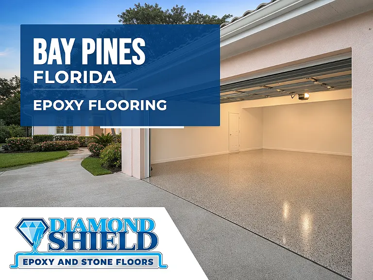 DiamondShield epoxy flooring services in Bay Pines, Florida.