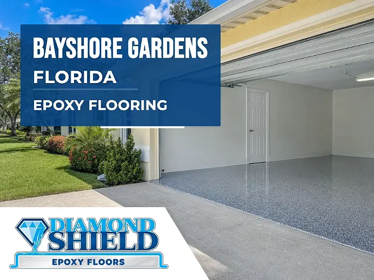 DiamondShield epoxy flooring services in Bayshore Gardens, Florida.