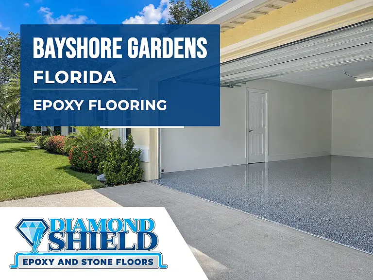 DiamondShield epoxy flooring services in Bayshore Gardens, Florida.