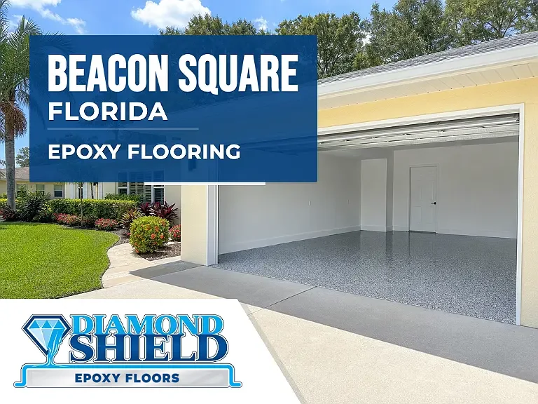 DiamondShield epoxy flooring services in Beacon Square, Florida.