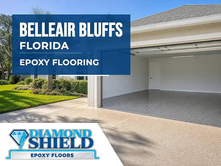 DiamondShield epoxy flooring services in Belleair Bluffs, Florida.