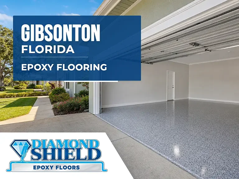 DiamondShield epoxy flooring services in Gibsonton, Florida.