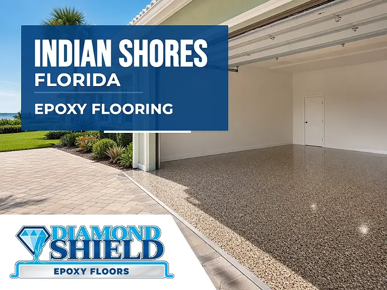 DiamondShield epoxy flooring services in Indian Shores, Florida.