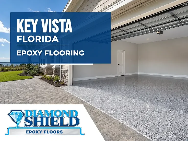 DiamondShield epoxy flooring services in Key Vista, Florida.