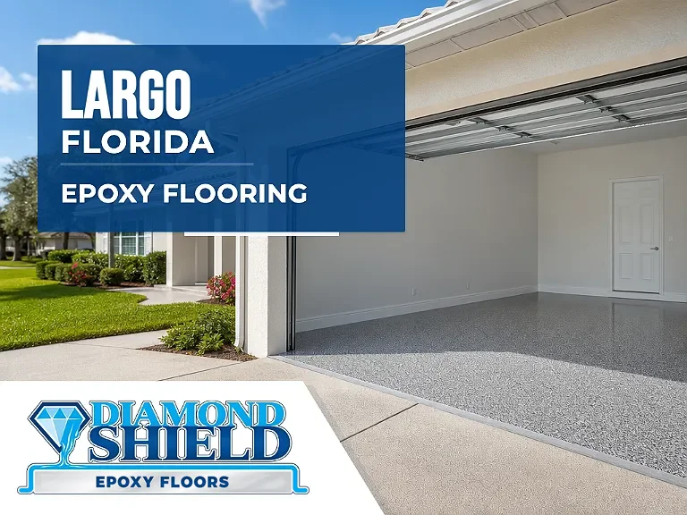 DiamondShield epoxy flooring services in Largo, Florida.