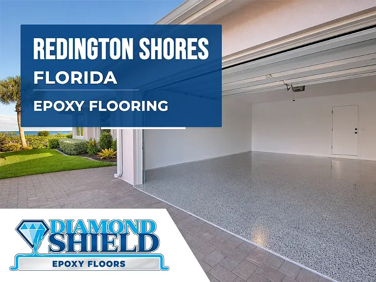 DiamondShield epoxy flooring services in Redington Shores, Florida.