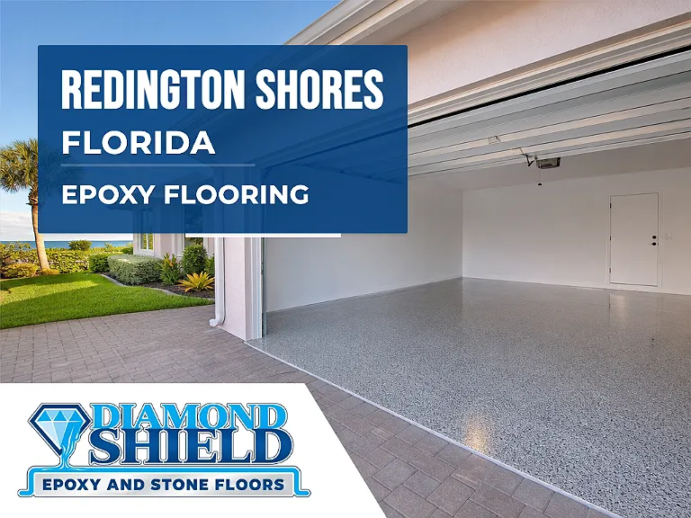 DiamondShield epoxy flooring services in Redington Shores, Florida.