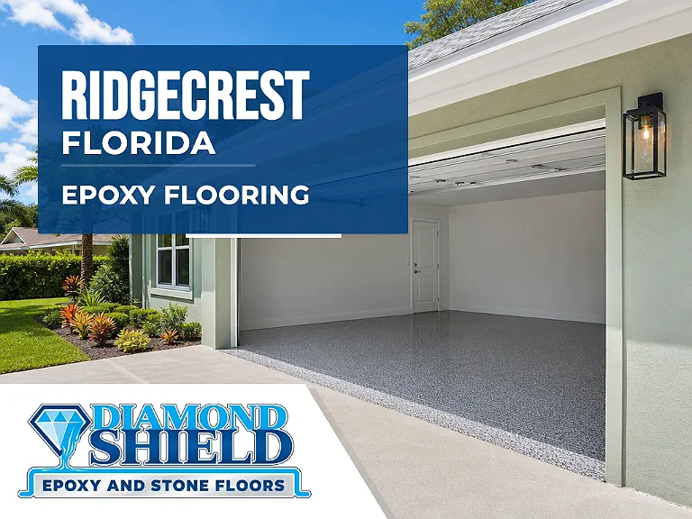 DiamondShield epoxy flooring services in Ridgecrest, Florida.