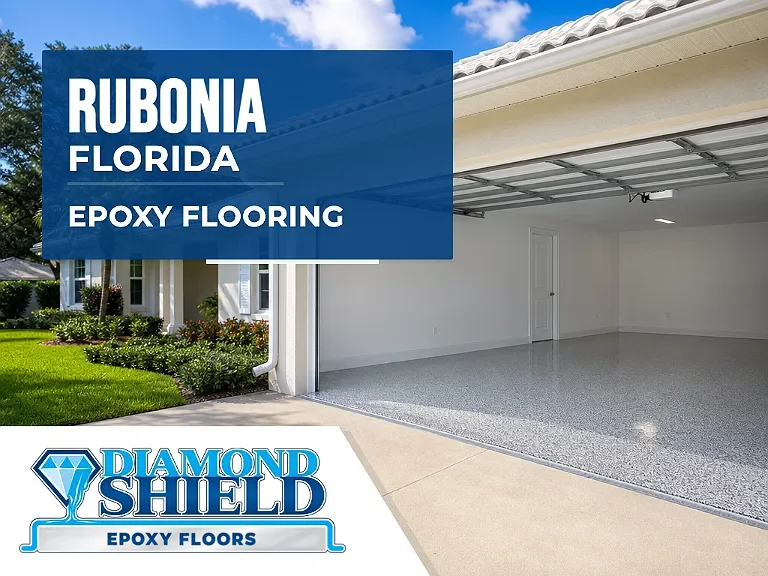 DiamondShield epoxy flooring services in Rubonia, Florida.