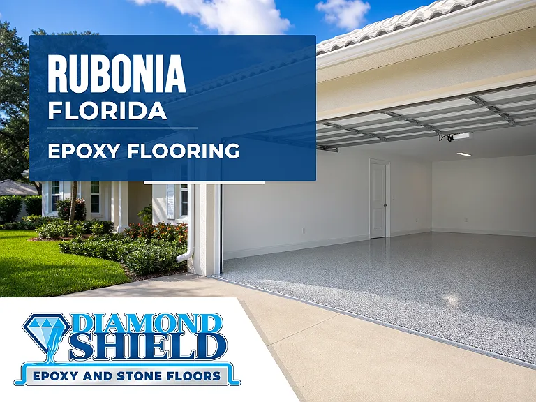 DiamondShield epoxy flooring services in Rubonia, Florida.