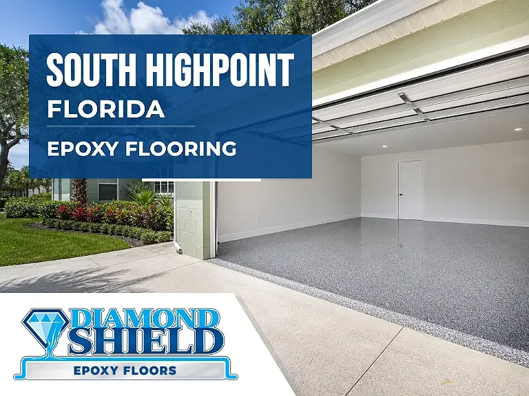 DiamondShield epoxy flooring services in South Highpoint, Florida.