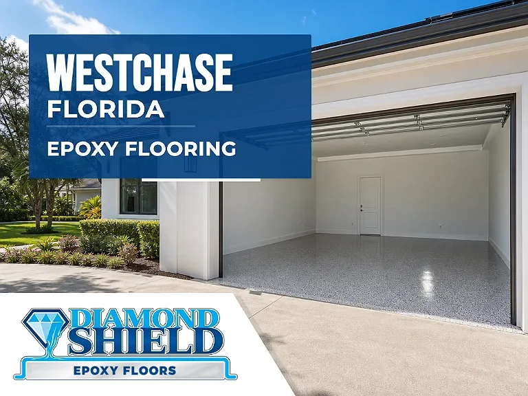DiamondShield epoxy flooring services in Westchase, Florida.