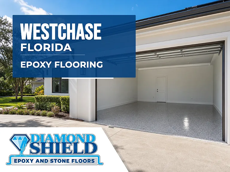 DiamondShield epoxy flooring services in Westchase, Florida.