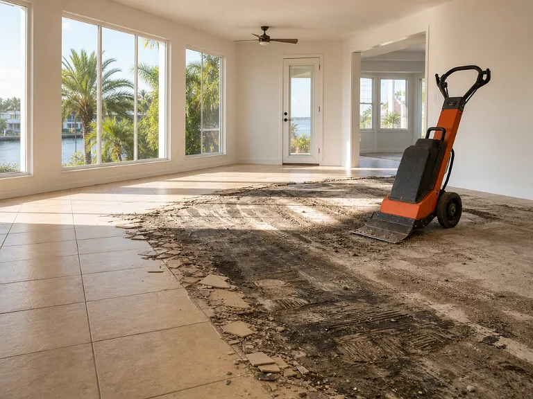 Floor removal in Crystal Beach, FL