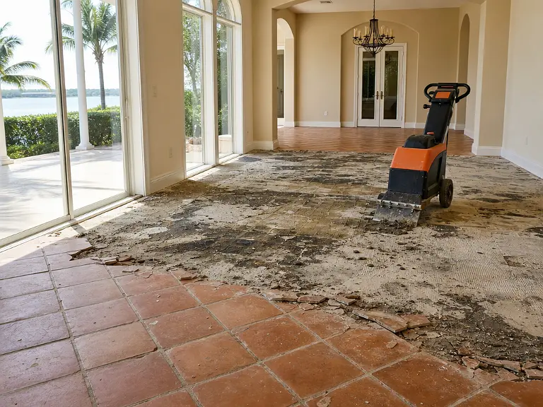 Floor removal in Harbor Bluffs, FL