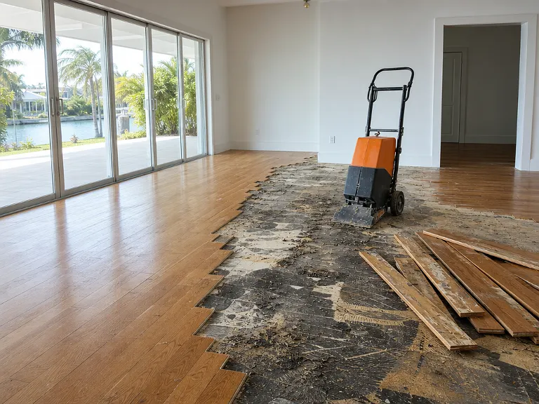 Floor removal in Key Vista, FL