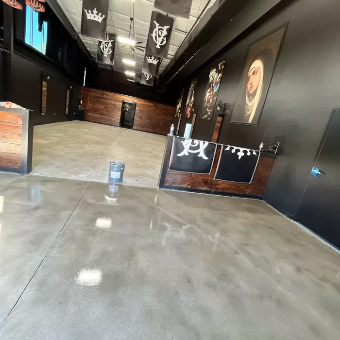 Grind-and-seal concrete finish example