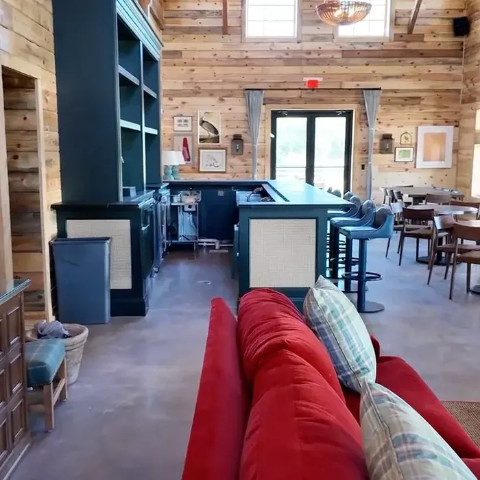 Polished concrete lounge floor example