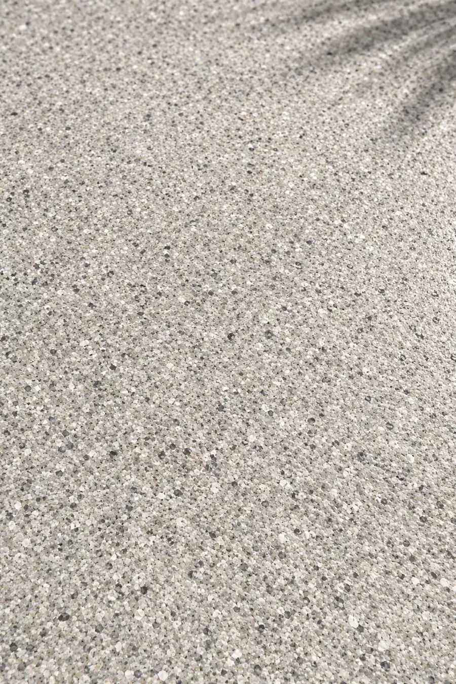 Gray full-flake patio floor coating close-up in Tampa, FL