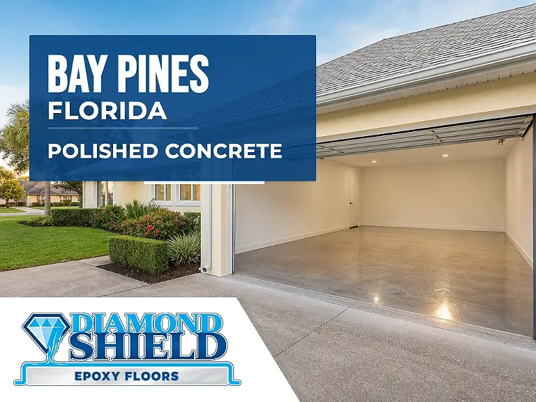 DiamondShield polished concrete floors in Bay Pines, Florida.