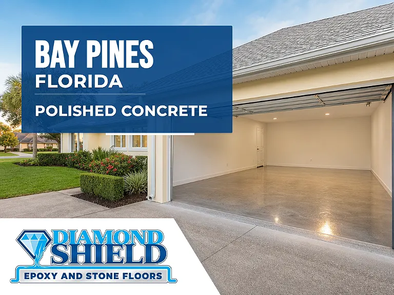 DiamondShield polished concrete floors in Bay Pines, Florida.