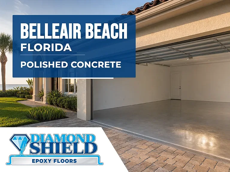 DiamondShield polished concrete floors in Belleair Beach, Florida.