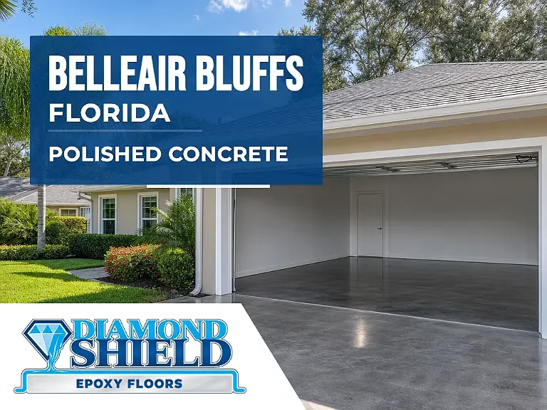 DiamondShield polished concrete floors in Belleair Bluffs, Florida.
