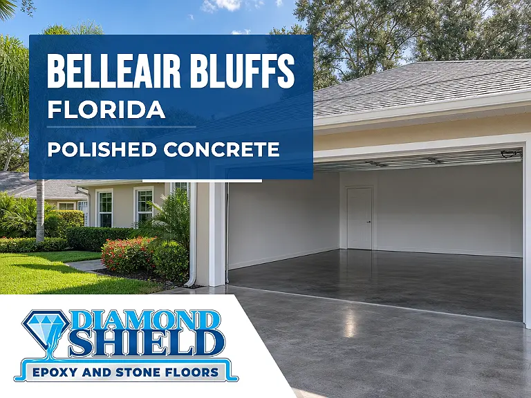 DiamondShield polished concrete floors in Belleair Bluffs, Florida.