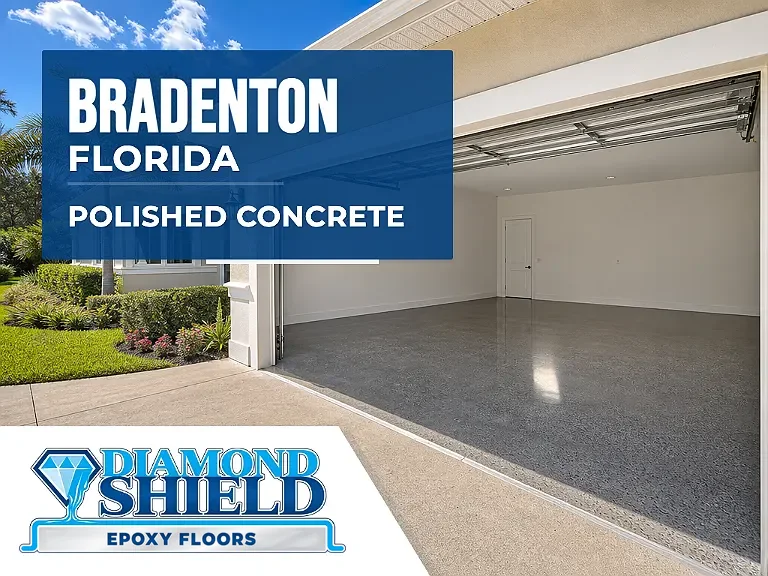 DiamondShield polished concrete floors in Bradenton, Florida.