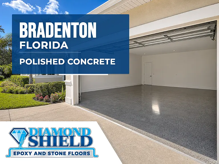 DiamondShield polished concrete floors in Bradenton, Florida.