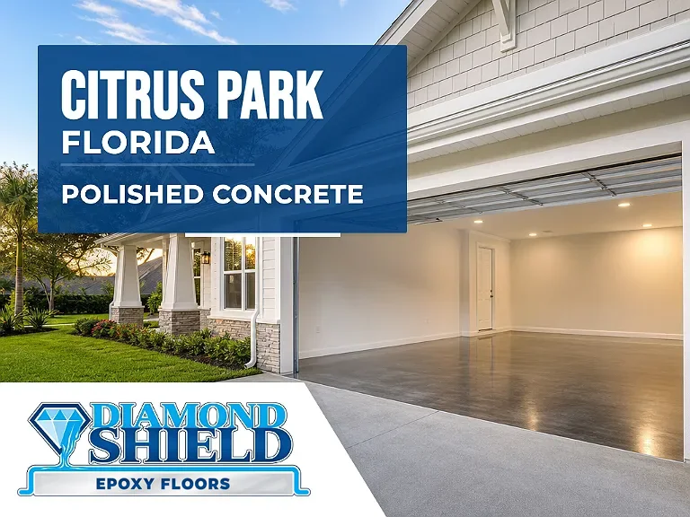 DiamondShield polished concrete floors in Citrus Park, Florida.