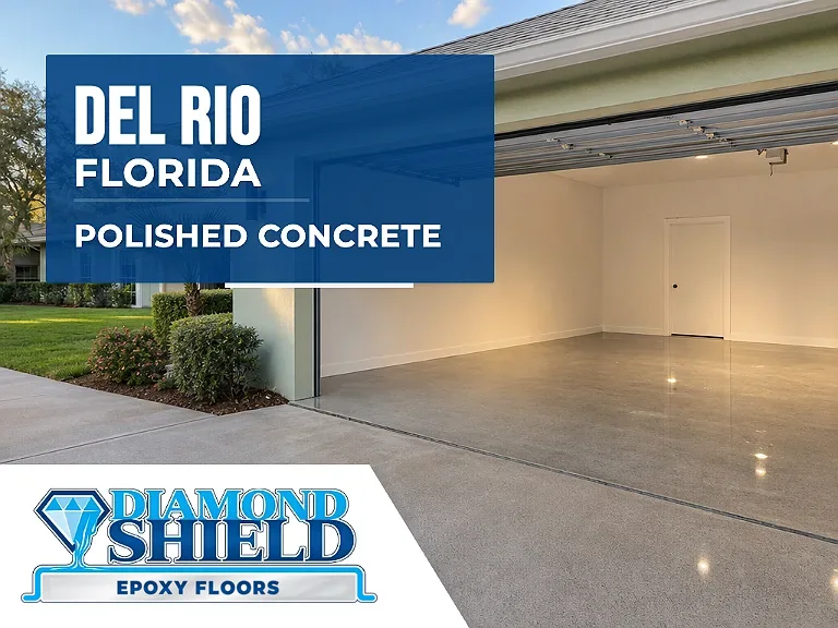 DiamondShield polished concrete floors in Del Rio, Florida.