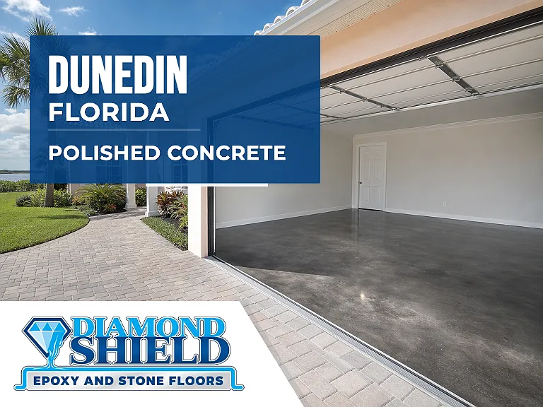 DiamondShield polished concrete floors in Dunedin, Florida.
