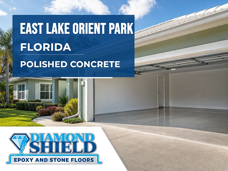 DiamondShield polished concrete floors in East Lake-Orient Park, Florida.