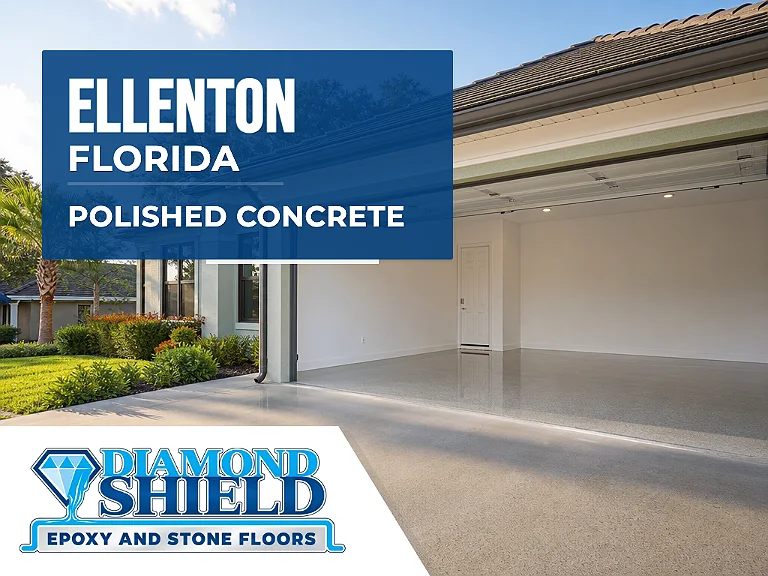 DiamondShield polished concrete floors in Ellenton, Florida.