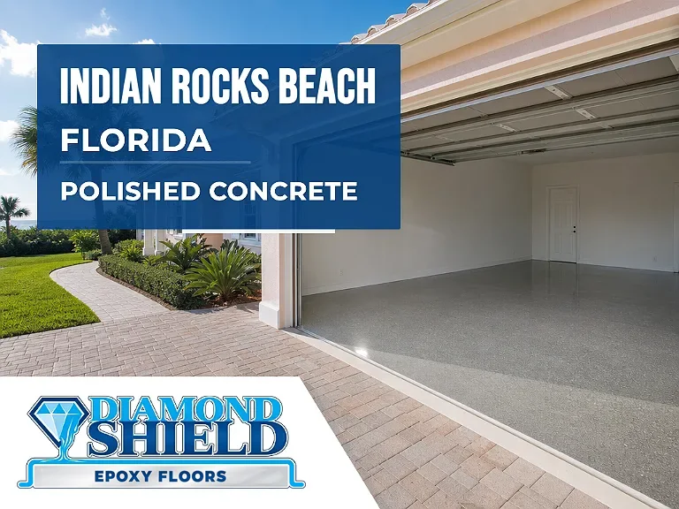 DiamondShield polished concrete floors in Indian Rocks Beach, Florida.