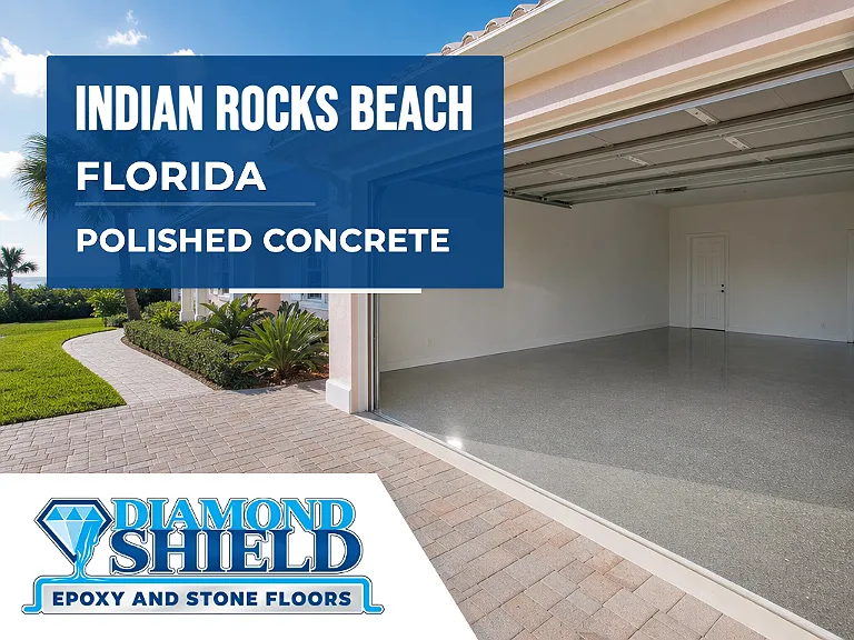 DiamondShield polished concrete floors in Indian Rocks Beach, Florida.