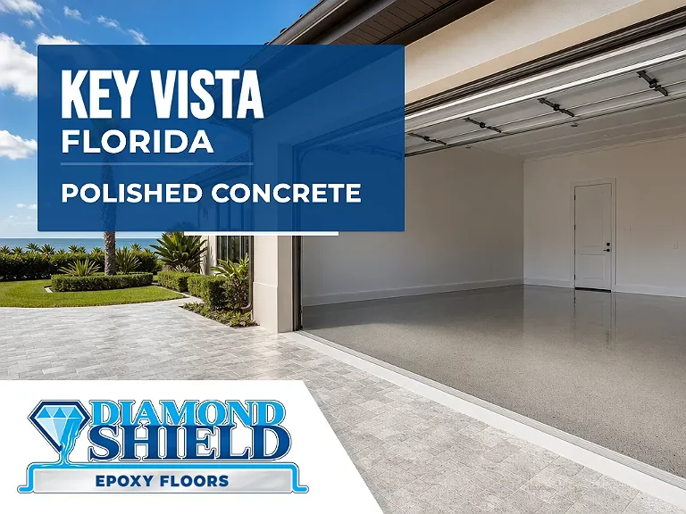 DiamondShield polished concrete floors in Key Vista, Florida.