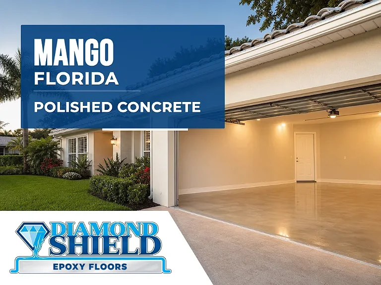 DiamondShield polished concrete floors in Mango, Florida.