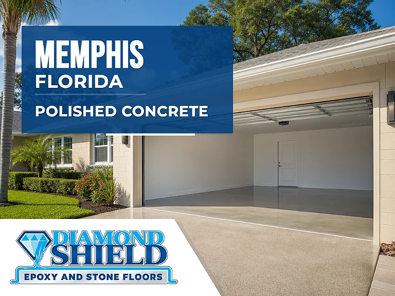 DiamondShield polished concrete floors in Memphis, Florida.