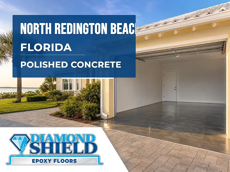 DiamondShield polished concrete floors in North Redington Beach, Florida.