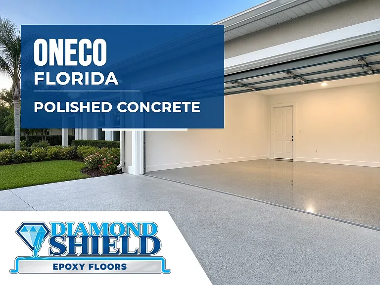 DiamondShield polished concrete floors in Oneco, Florida.