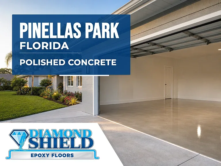 DiamondShield polished concrete floors in Pinellas Park, Florida.