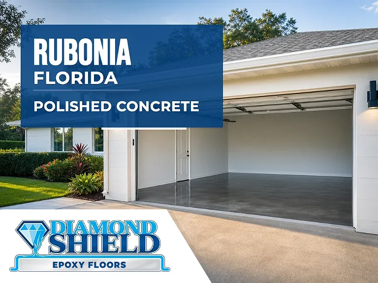 DiamondShield polished concrete floors in Rubonia, Florida.