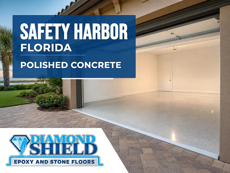 DiamondShield polished concrete floors in Safety Harbor, Florida.