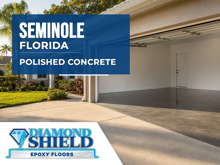 DiamondShield polished concrete floors in Seminole, Florida.