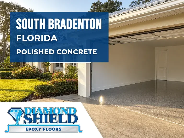DiamondShield polished concrete floors in South Bradenton, Florida.